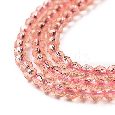 Transparent Glass Beads Strands LS-GLAA-H021-04-27-1