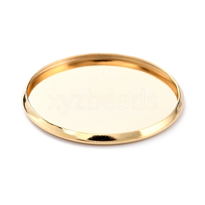 304 Stainless Steel Cabochon Settings STAS-Y001-12I-G-1