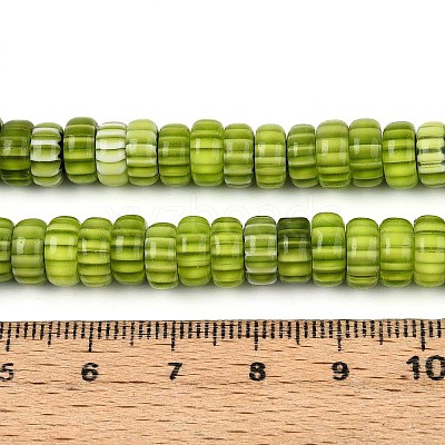 Handmade Millefiori Glass Beads Strands LAMP-T021-27B-07-1