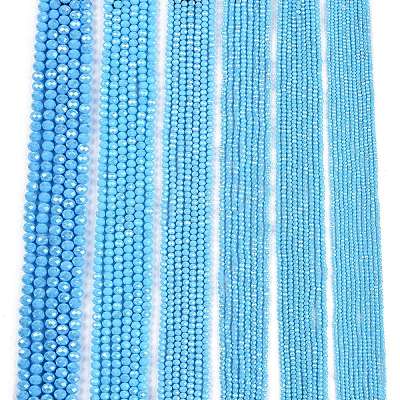 Electroplate Glass Beads Strands EGLA-A044-P4mm-A08-1