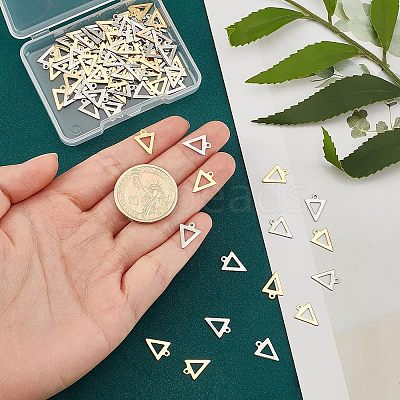 100Pcs 2 Colors 201 Stainless Steel Charms STAS-UN0030-50-1