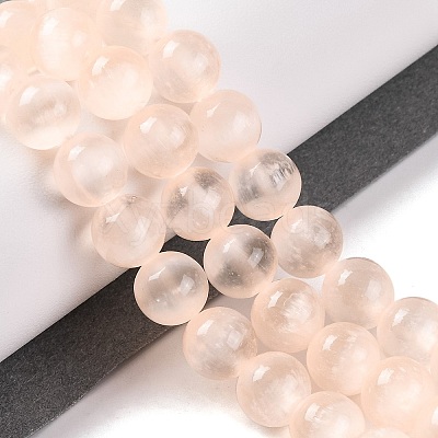 Natural Selenite Beads Strands G-C142-01A-08-1