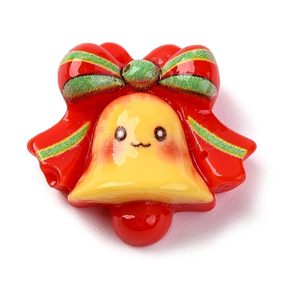 Colorful Christmas Theme Resin Cabochons RESI-R451-01B-1