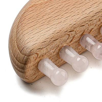 Natural Mixed Stone Scalp Massager AJEW-G058-01-1