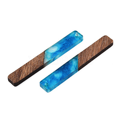 Opaque Resin & Walnut Wood Big Pendants RESI-TAC0017-04C-1