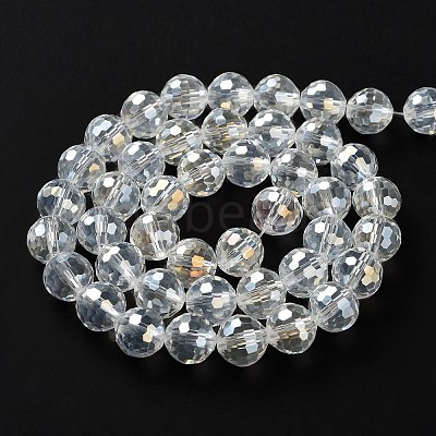 Electroplate Glass Bead Strands X-EGLA-R040-10mm-15-1