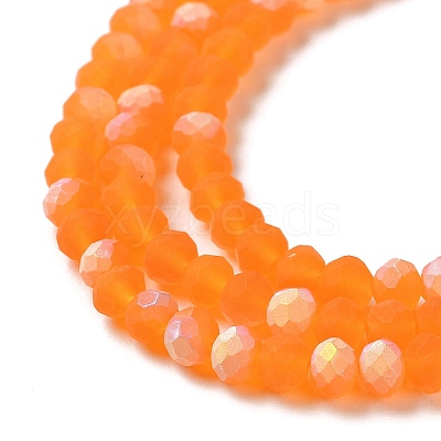 Transparent Glass Beads Strands X1-EGLA-A034-T4mm-MB05-1