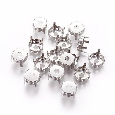 Non-Tarnish 201 Stainless Steel Sew on Prong Settings STAS-L229-03B-1