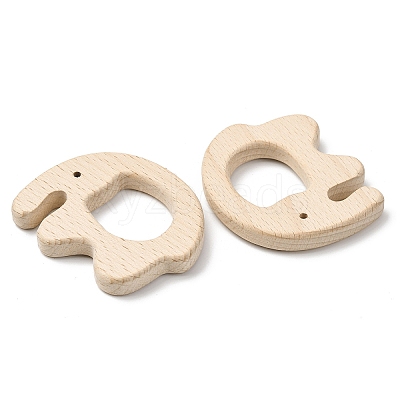 Natural Beech Wood Linking Rings WOOD-I017-07-1