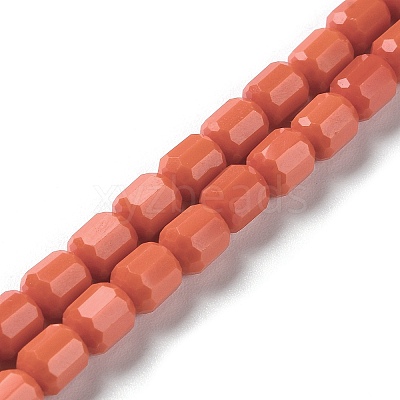 Opaque Glass Beads Strands GLAA-G112-03O-1