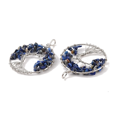 Natural Dyed Lapis Lazuli Big Pendants G-G910-K31-P-1