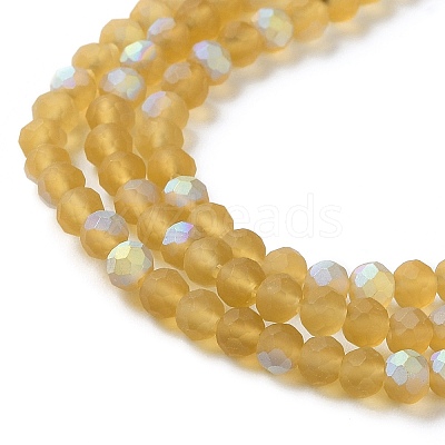 Transparent Glass Beads Strands EGLA-A034-T4mm-MB04-1