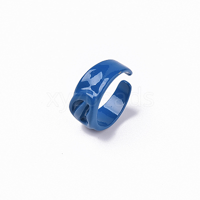 Spray Painted Alloy Cuff Rings RJEW-T011-34C-RS-1