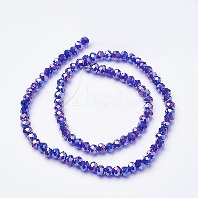 Electroplate Glass Beads Strands EGLA-D020-3x2mm-67-1