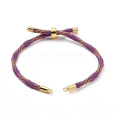 Nylon Cord Silder Bracelets MAK-C003-03G-15-1