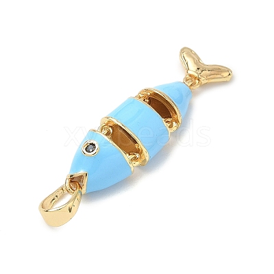 Brass Micro Pave Cubic Zirconia Pendants KK-H255-01C-G04-1