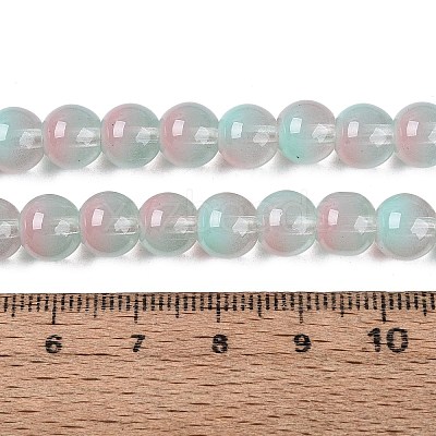 Transparent Glass Imitation Cat Eye Beads Strands GLAA-Q110-01B-11-1