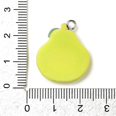 Opaque Resin Pendants RESI-K045-01A-1
