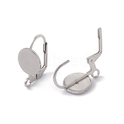 Tarnish Resistant 304 Stainless Steel Leverback Earring Findings STAS-G291-06P-1