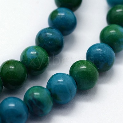 Synthetic Chrysocolla Beads Strands X-G-I199-34-8mm-1