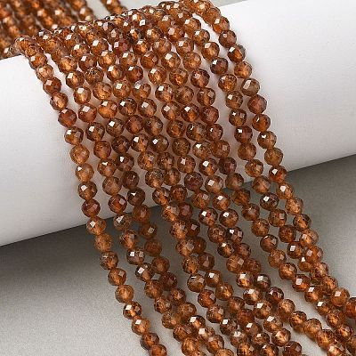 Natural Garnet Beads Strands G-F509-13-4mm-01-1