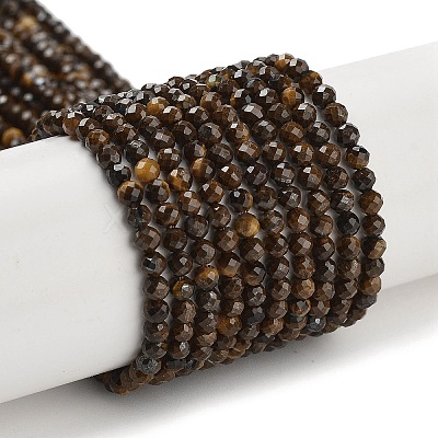 Natural Tiger Eye Beads Strands G-M399-03A-01-1