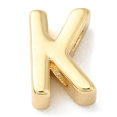Rack Plating Brass Slide Charms KK-M254-15G-K-1