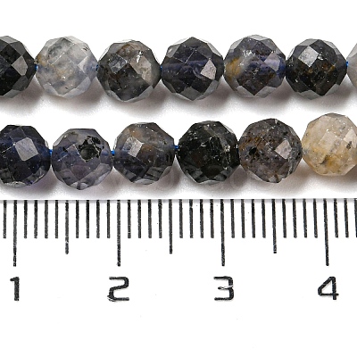 Natural Iolite Beads Strands G-A097-A14-09-1