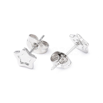 Non-Tarnish 304 Stainless Steel Stud Earring Finding LS-EJEW-I285-30P-1