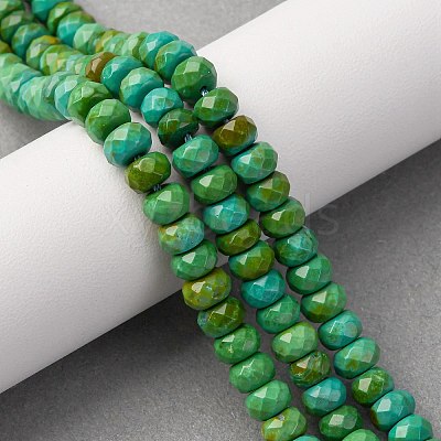 Natural Magnesite Beads Strands TURQ-P027-29-4x6mm-1
