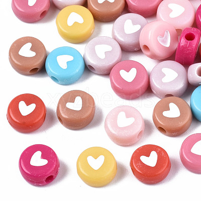 Opaque Acrylic Beads MACR-N008-51-B01-1