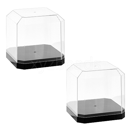 Transparent Plastic Minifigures Display Case ODIS-WH0043-69B-01-1