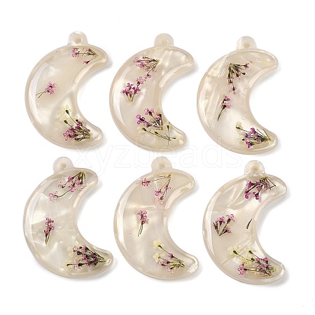 Epoxy Resin Pendants RESI-S09-01B-RS-1