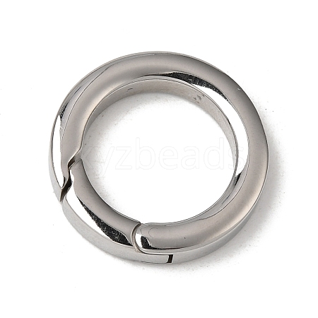 Tarnish Resistant 304 Stainless Steel Spring Gate Rings STAS-D070-01P-2-1