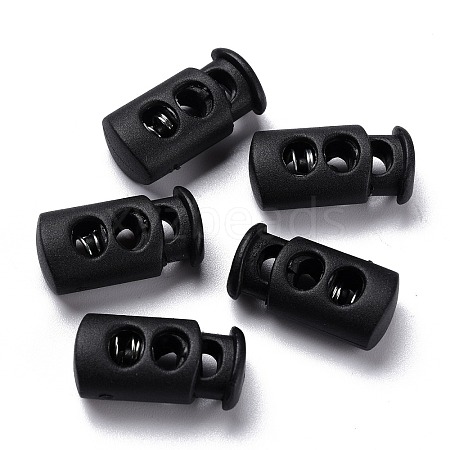 Plastic Spring Cord Lock Stopper Cylinder LS-FIND-I013-A12-1