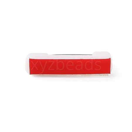 Plastic Adhesive Back Bar Pins with Platinum Iron Pins KY-D025-01A-01-1