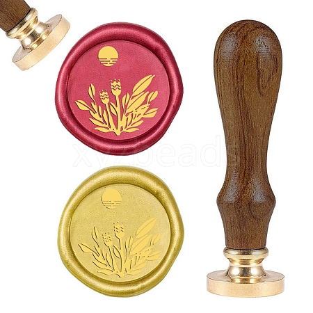 DIY Wood Wax Seal Stamp AJEW-WH0131-214-1