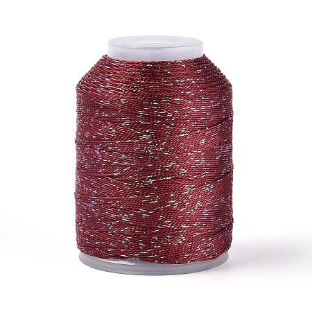 200M 6-Ply Sparkle Polyester Cord with Metallic Thread OCOR-T019-01A-10-1