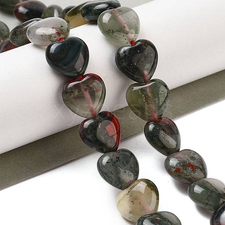 Natural African Bloodstone Beads Strands G-B022-35C-1