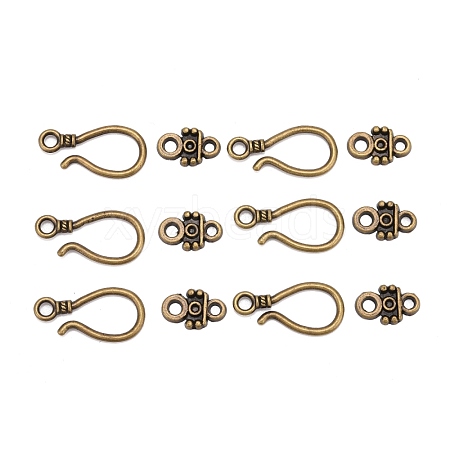 Tibetan Style Hook and Eye Clasps MLF1278Y-1