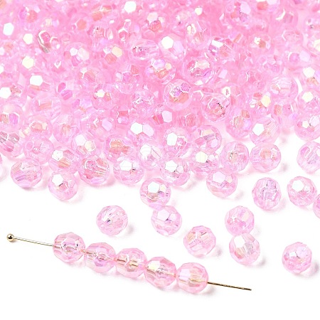 Eco-Friendly Transparent Acrylic Beads PL642-10-1