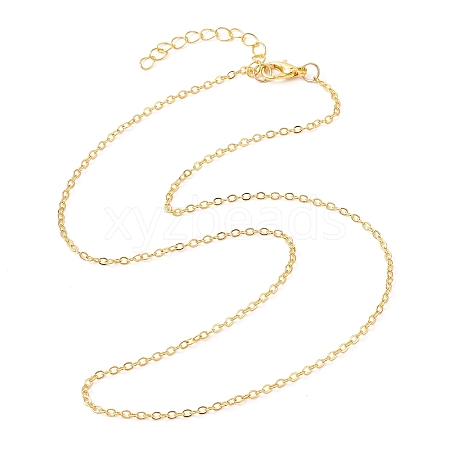 Brass Cable Chain Necklaces NJEW-JN04511-04-1