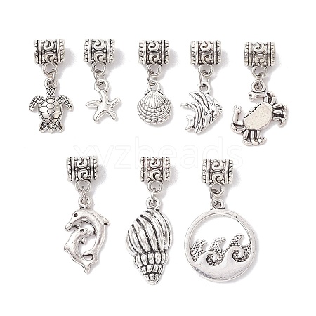 Marine Theme Tibetan Style Alloy Pendants PALLOY-JF02570-1