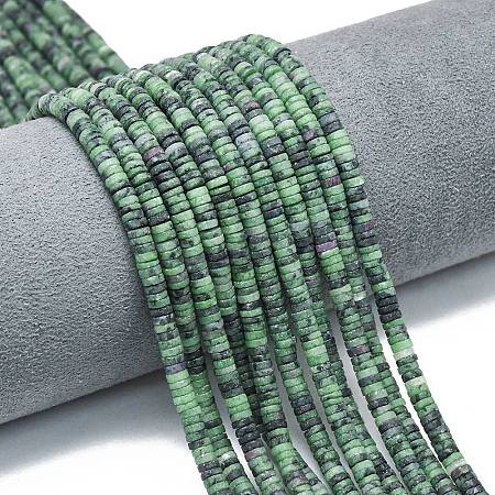 Natural Ruby in Zoisite Beads Strands G-P575-B29-4x1mm-1