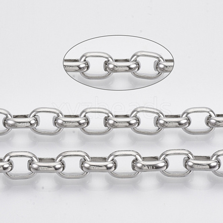 3.28 Feet 304 Stainless Steel Rolo Chains X-STAS-R100-33-1