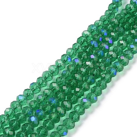 Electroplate Glass Beads Strands X1-EGLA-A034-T8mm-L12-1