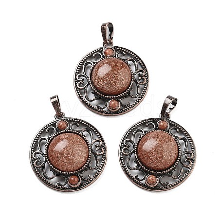 Synthetic Goldstone Pendants G-Q158-03A-R16-1