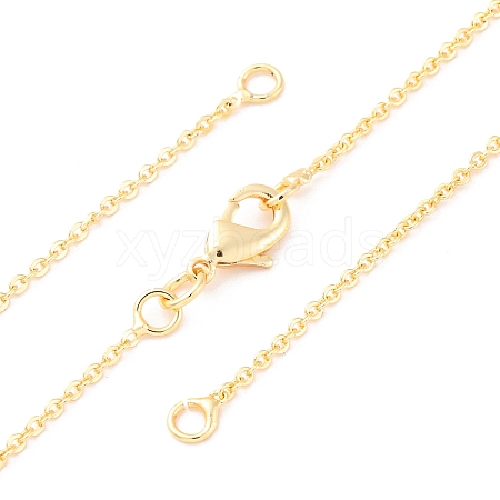 Brass Cable Chain Necklace Making NJEW-D302-78G-1