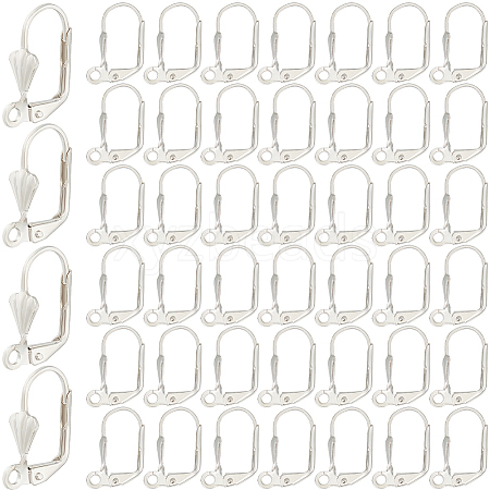 SOFPLATE 200Pcs Brass Leverback Earring Findings KK-SP0001-04P-1