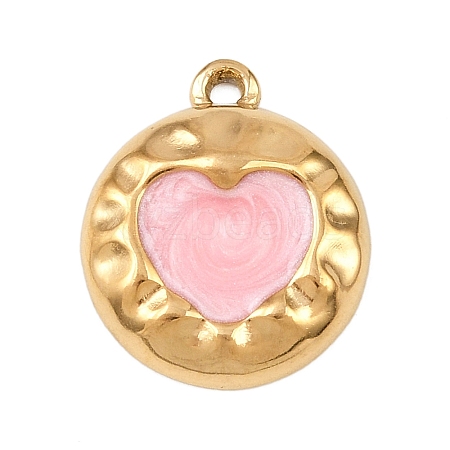 304 Stainless Steel Enamel Pendants STAS-P430-03B-G02-1